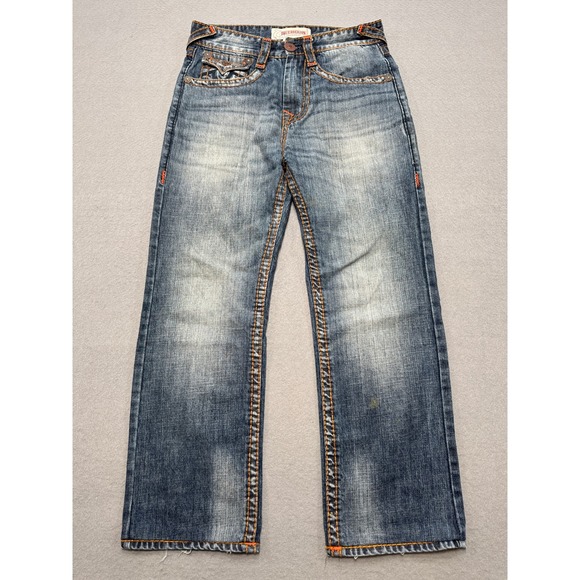True Religion Other - True Religion Ricky Super T Jeans Mens 30 Blue Medium Wash Relaxed Straight Flap